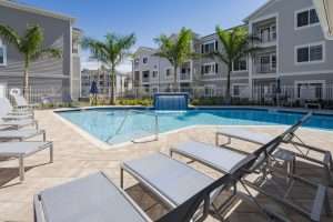 Kick back and relax poolside